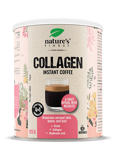 Collagen Coffee , Kollagén , Hialuronsav , Biotin , Bőr Hidratálása , Csökkenti A Ráncokat , Premium Arabica , Cukormentes , 125g