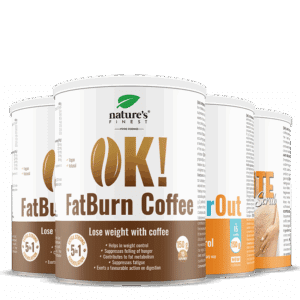 2x OK!FatBurn Kávé + OK!WaterOut + Anti Cellulite kávé peeling csomag